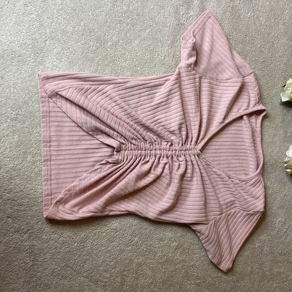 Cute Pink Ribbed Top - Picture 2 of 4